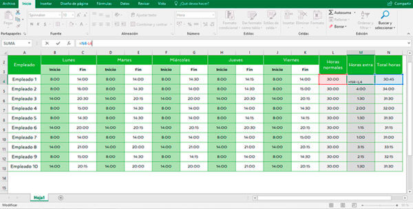 Plantilla De Control Horario Paso A Paso 2023 Control Laboral