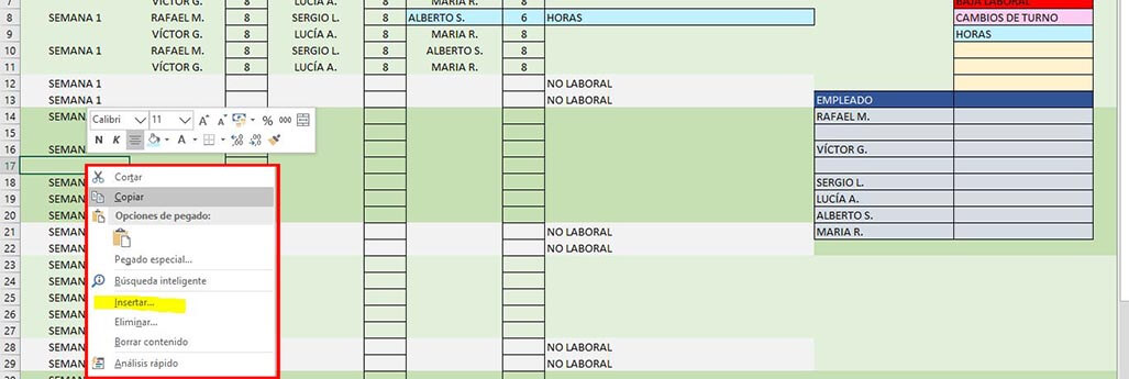 Plantilla Para Turnos Rotativos En 5 Pasos Control Laboral