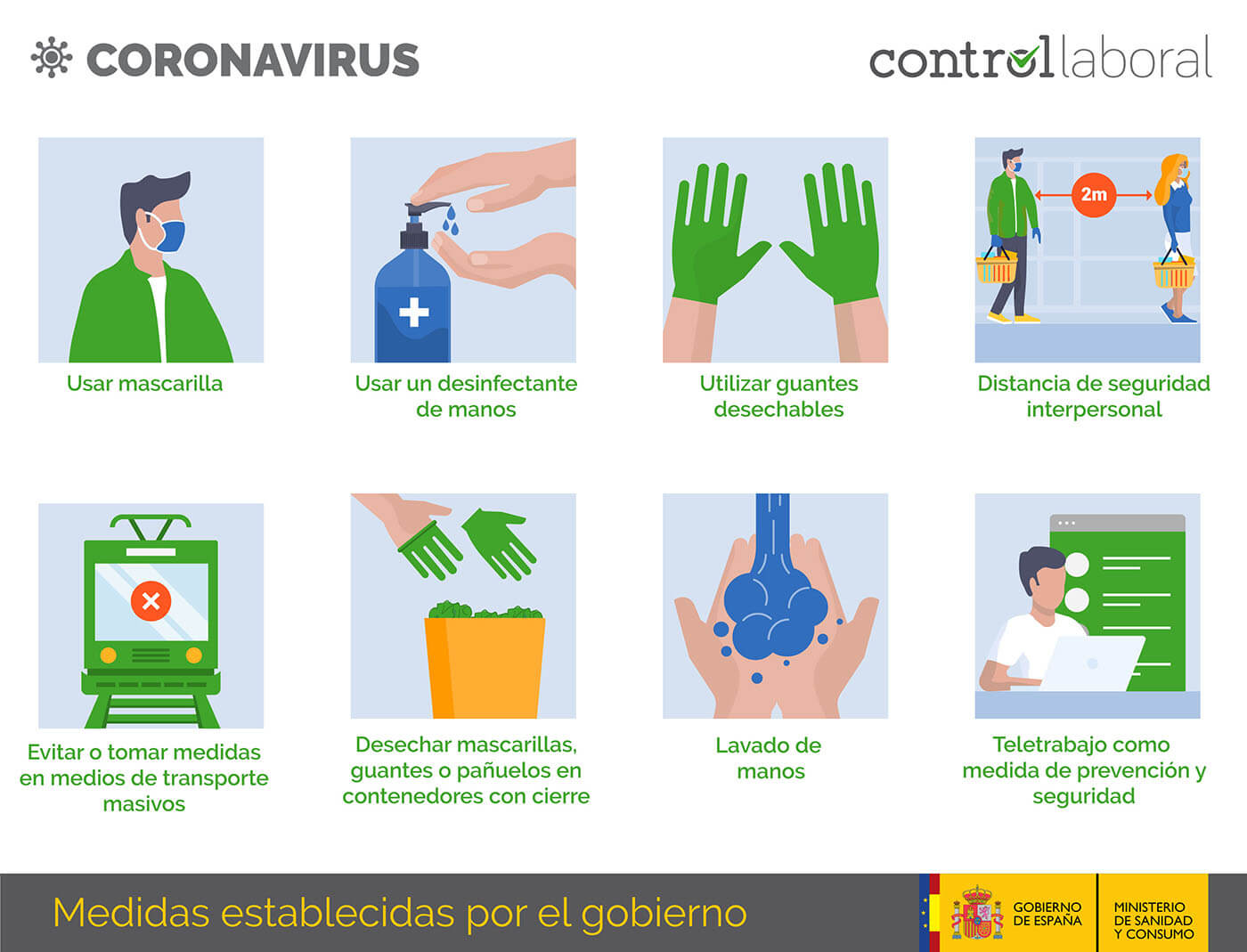 seguridad en trabajo coronavirus Guía de buenas prácticas en el trabajo del gobierno contra el COVID-19