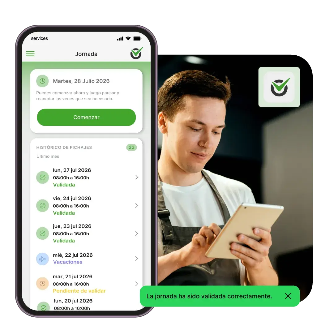 Plataformas para el control horario